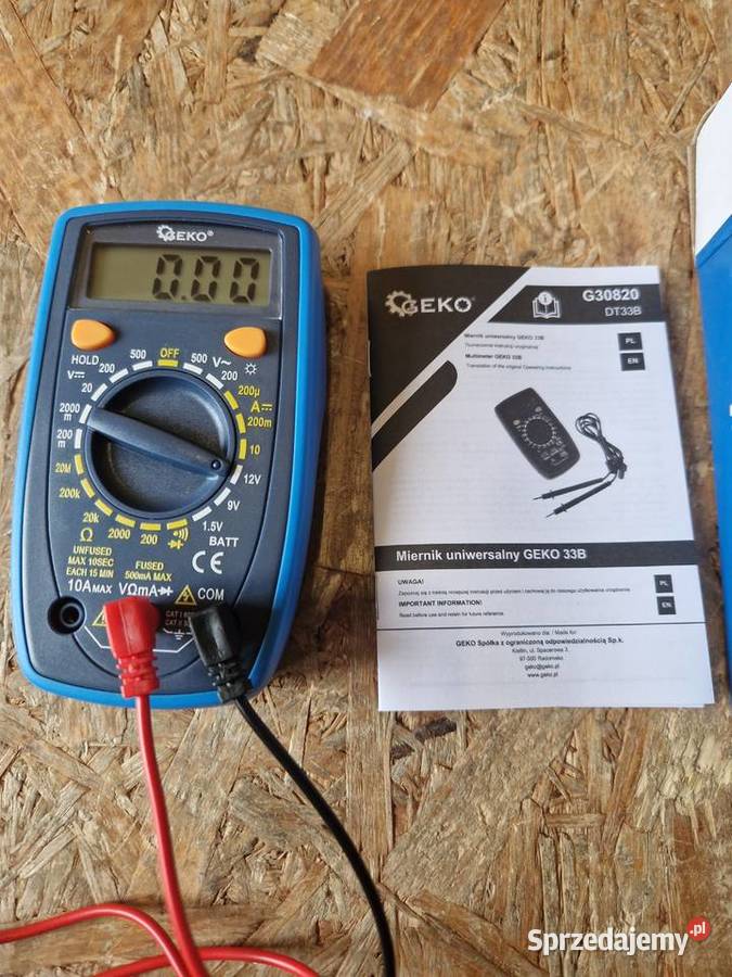 Multimetr cyfrowy GEKO G30820 z podświetlanym