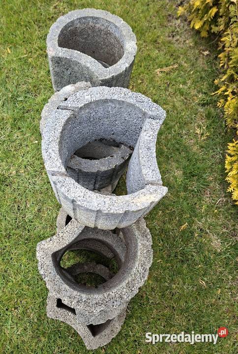 Gazon betonowy Półksiężyc 20x35 donica ogrodowa