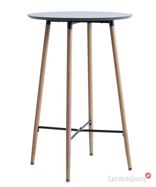 Wysoki stół barowy JONSTRUP JYSK 70 czarny dąb Brodnica sprzedam