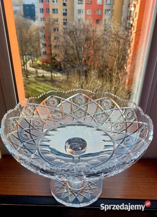 Piękna wielka patera Bohemia