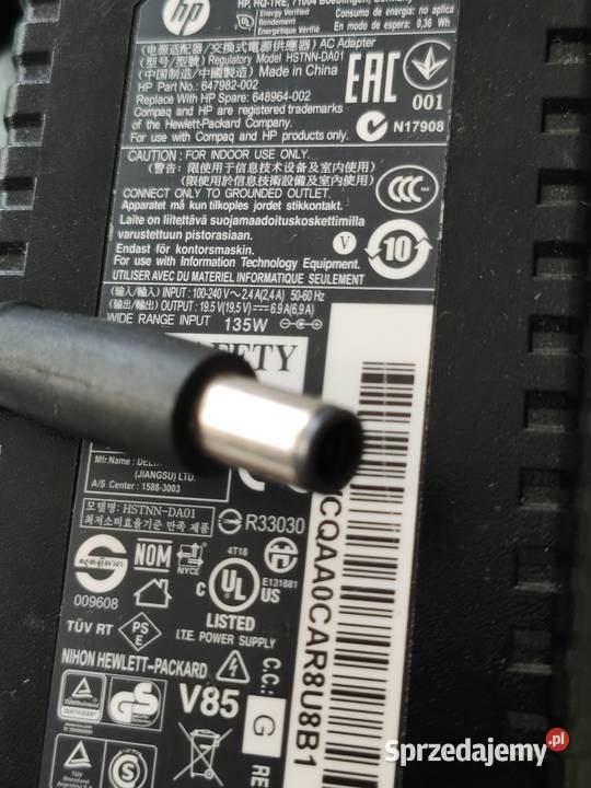 Zasilacz HP 135 W Elbląg