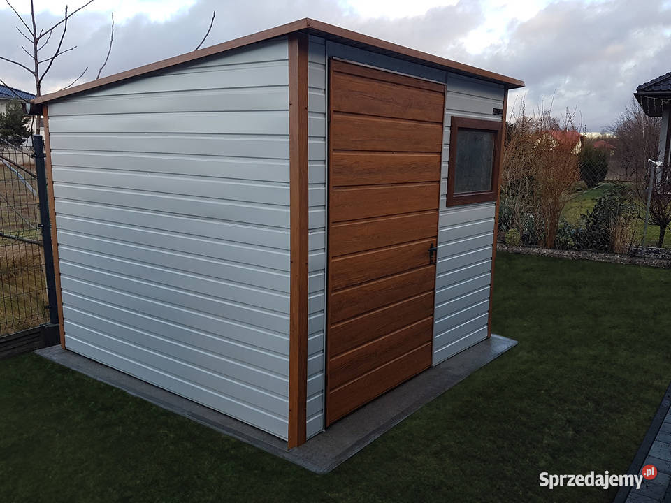 Domek ogrodowy 2525m białyzłoty dąb jasny Nowa Sól