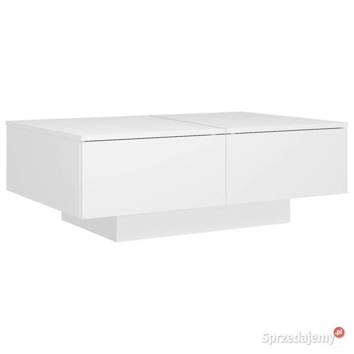 Stolik kawowy biały 90x60x31 materiał Warszawa