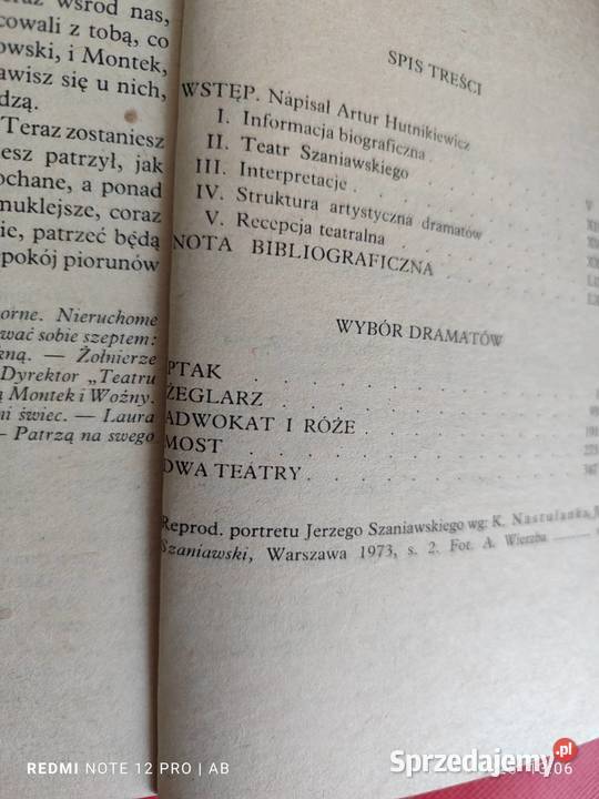 J Szaniawski Wybór dramatów Biblioteka Narodowa Katowice