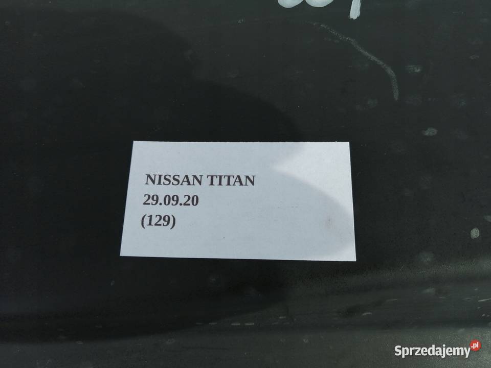 BELKA BLACHA WSPORNIK MOCOWANIE NISSAN TITAN osobowe Nowy Tomyśl