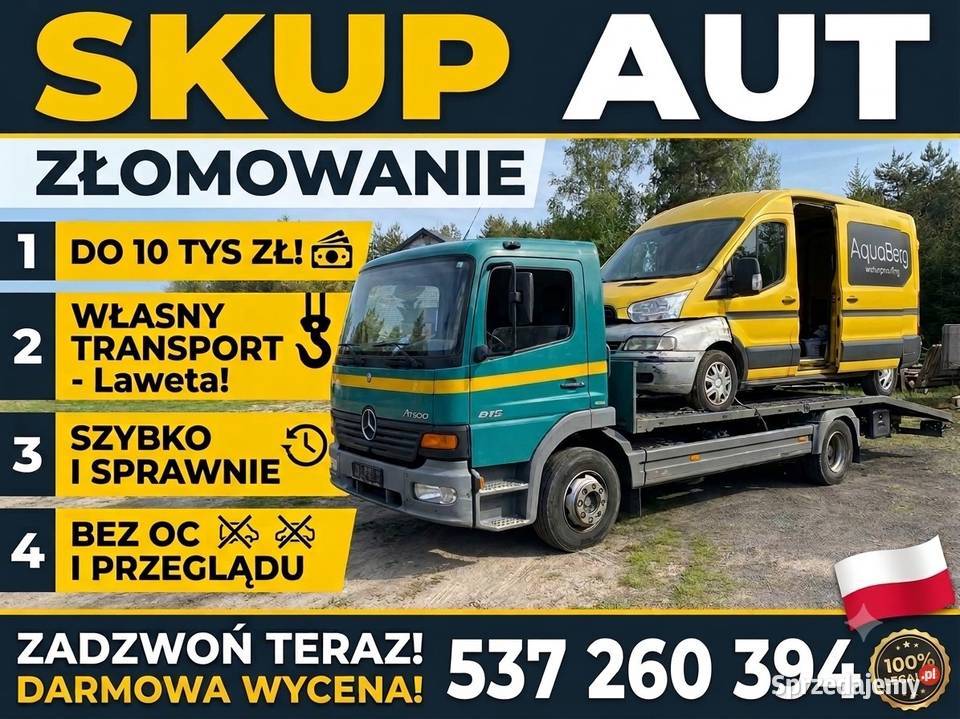 Skup aut Złomowanie Auta do 10