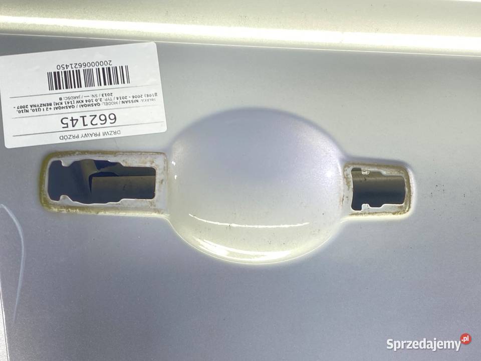 DRZWI PRAWY PRZÓD NISSAN QASHQAI J10 Hatchback osobowe