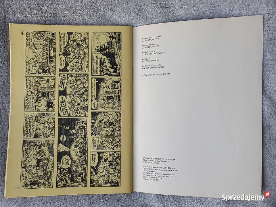 Kajko i Kokosz Złoty Puchar wydanie 2 1988 Komiksy Komiksy Gdynia