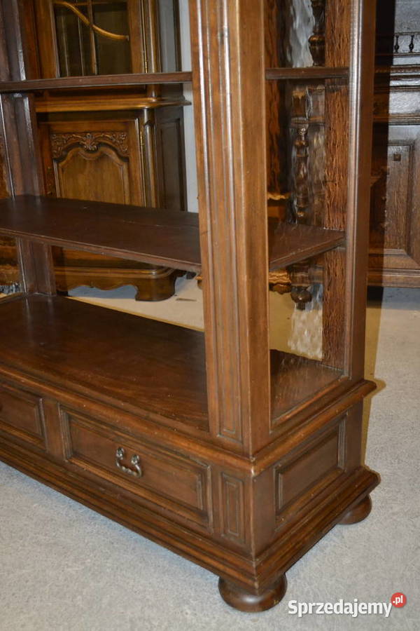 biblioteka regał orzech