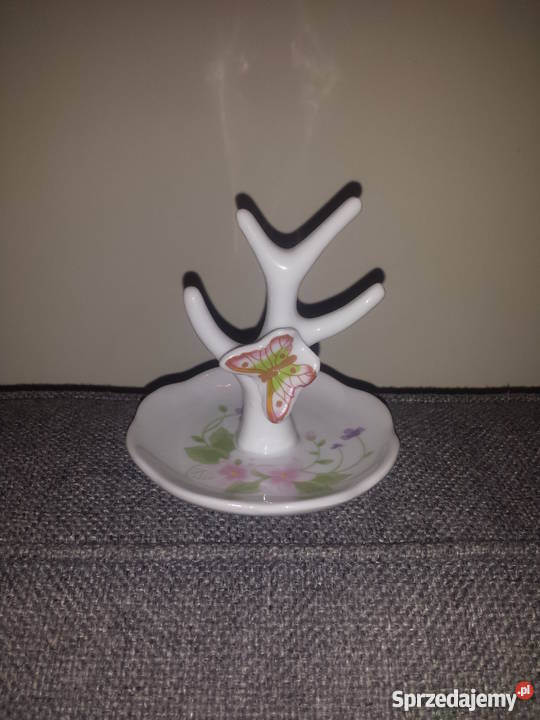 STOJAK ekspozytor na biżuterię drzewko porcelana biały Warszawa
