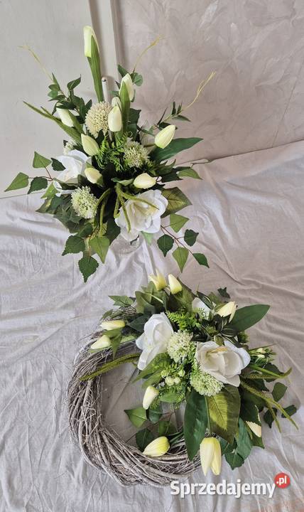 Stroik kompozycja stroik wianek na cmentarz Pleszew