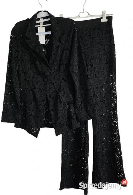 Komplet marynarka ze spodniami z koronki Wejherowo