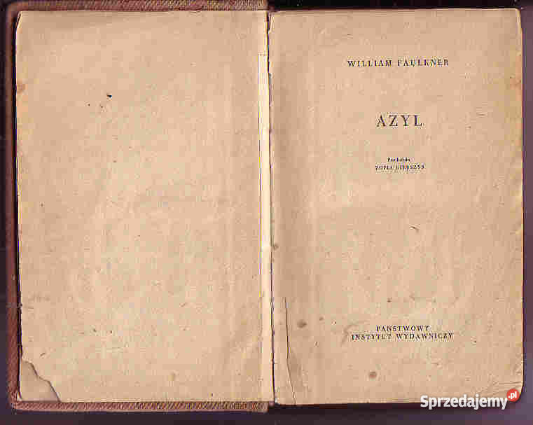 3549 AZYL WILLIAM FAULKNER Czyrna sprzedam
