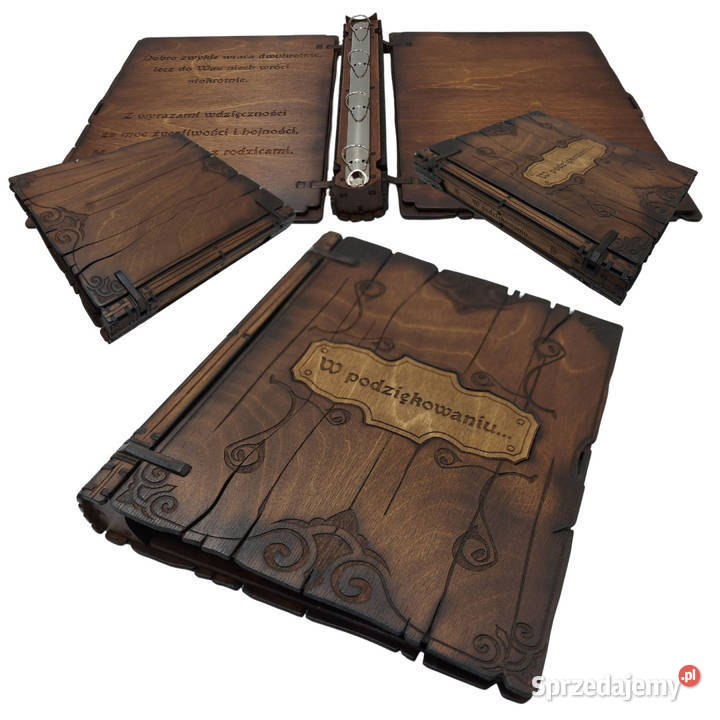 Drewniany Segregator A4 Personalizowany i