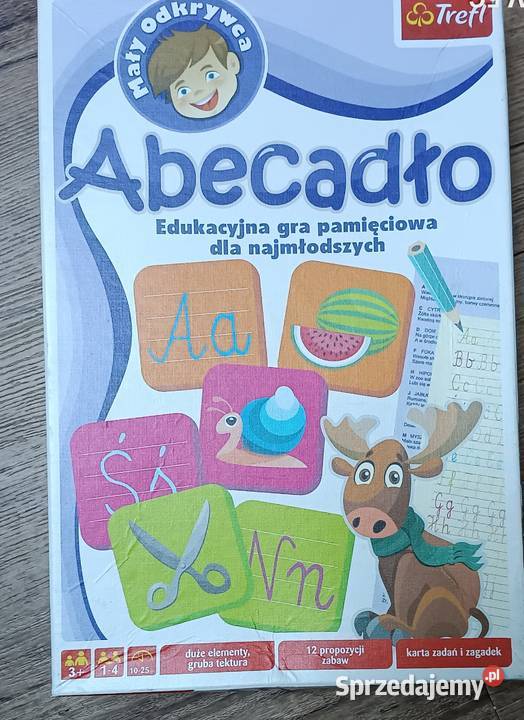 Abecadło Edukacyjna Gra Pamięciowa Najmłodszych Zbylitowska Góra sprzedam