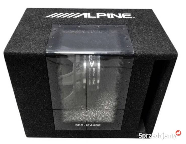 Subwoofer Skrzynia Basowa Alpine wzmacniacz Warszawa