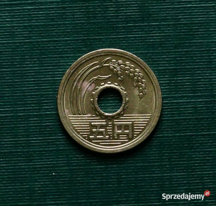JAPONIA 5 jenów 1989r Gliwice sprzedam