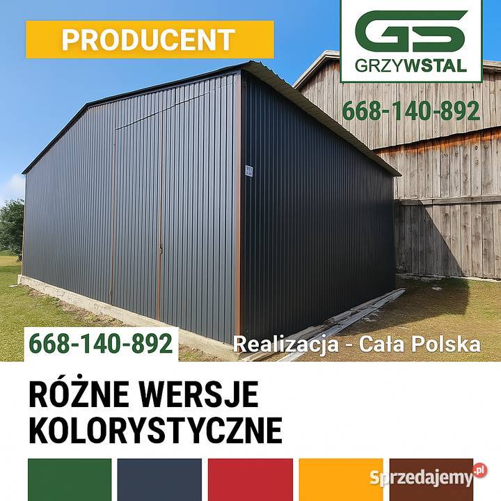 Garaż Blaszak KonstrukcjaMagazyn Wiata Hala Sieradz sprzedam