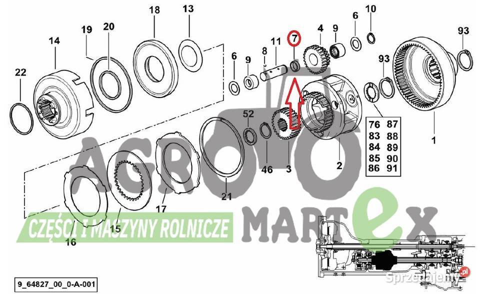 21549194010 21549194010 PODKŁADKA DYSTANSOWA SDF Wichrów sprzedam