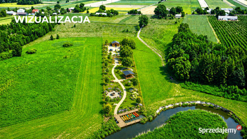 Działka rzece Tarzymiechy Sprzedaż Tarzymiechy Drugie
