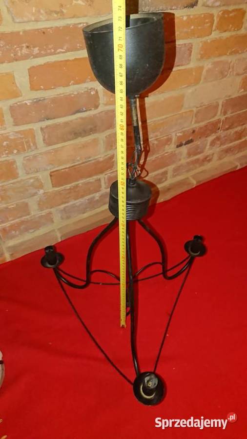 Żyrandol metaloplastyka czarny 3 żarówki E14 Szczecin