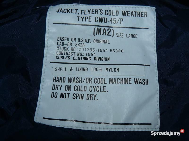 Kurtka lotnicza Jacket Flyers Type CWU45P MA2 La Pisz sprzedam