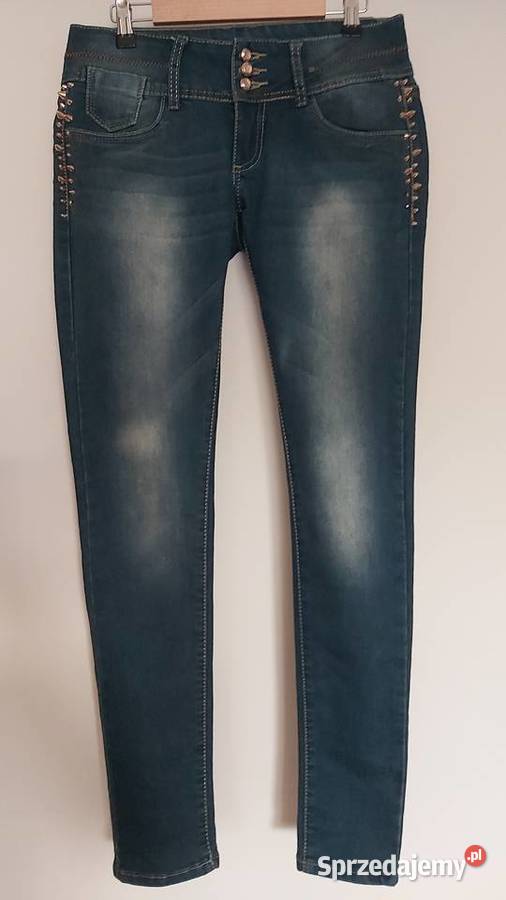Sprzedam spodnie dżinsowe Best Emille rozmiar L niebieski lubelskie Lublin