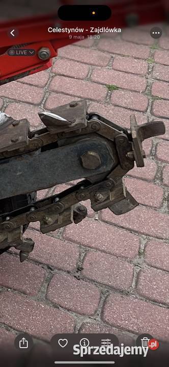 Łańcuch Koparka łańcuchowa Garbin TZS Makbrent Ogród Celestynów