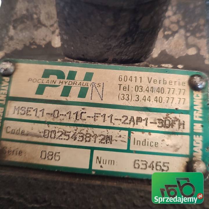 Reduktor obrotu Silnik MSE11 POCLAIN 002543812N