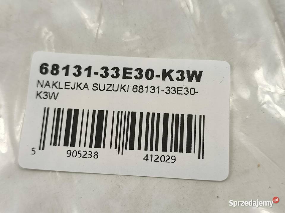 NAKLEJKA SRAD NA ZADUPEK SUZUKI GSXR600 1998 Emblematy
