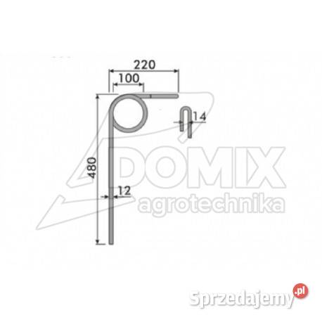 Palec zagarniający Vaderstad 400975 Kawnice