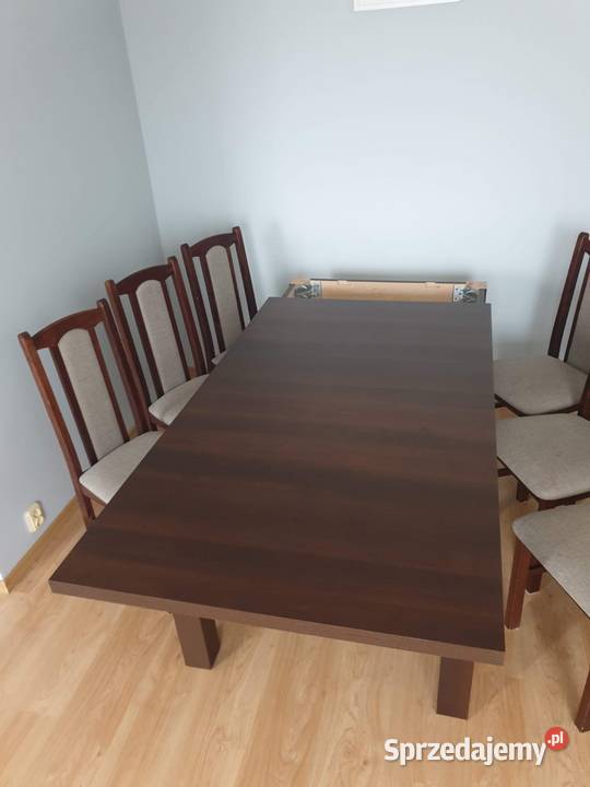 Stół drewniany rozkładany 160x90 230x 90 z łódzkie Opoczno