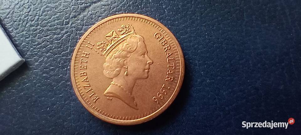Stare monety 1 pens 1996 Gibraltar Lesko
