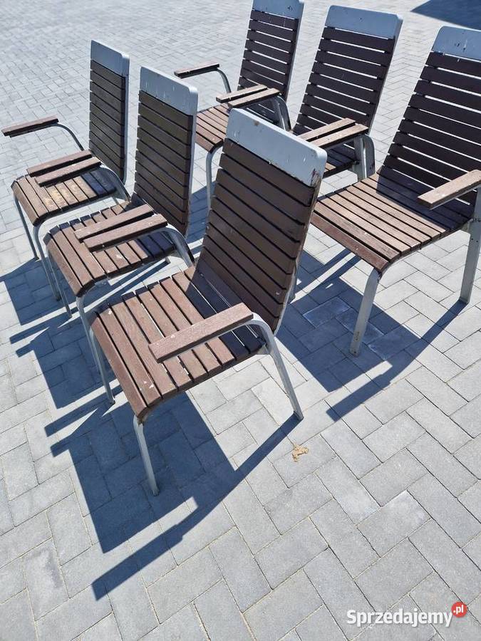Krzesło krzesła fotel metalowo drewniane Głogowa