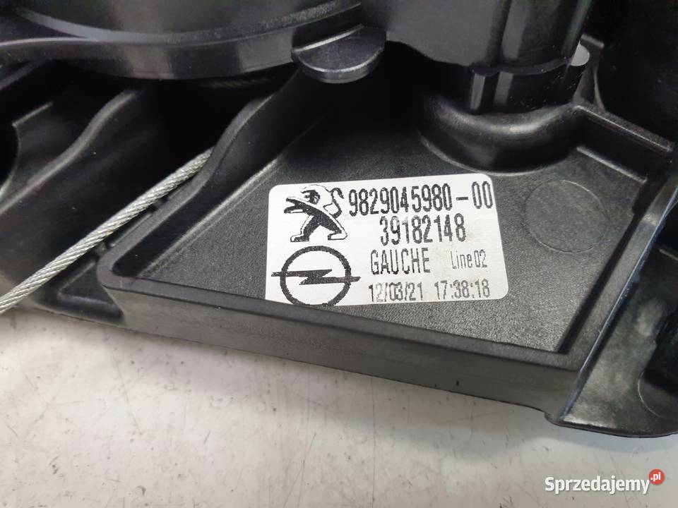 Opel Corsa F MCHANIZM PODOSZENIA SZYBY lewy tył Mechanizmy opuszczania szyb lubelskie Rudka