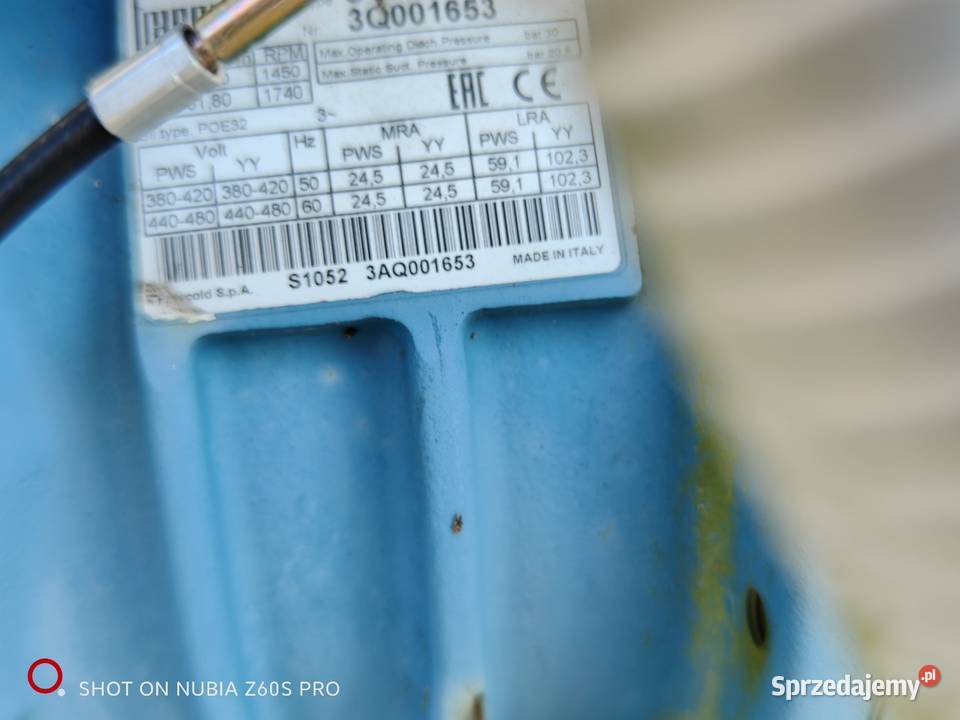 Agregat chłodniczy 30 kW Frascold S1052Y używany Gorzów Wielkopolski