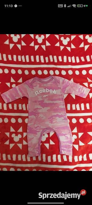 Nowy pajacyk dziewczynki Reebok Warszawa sprzedam