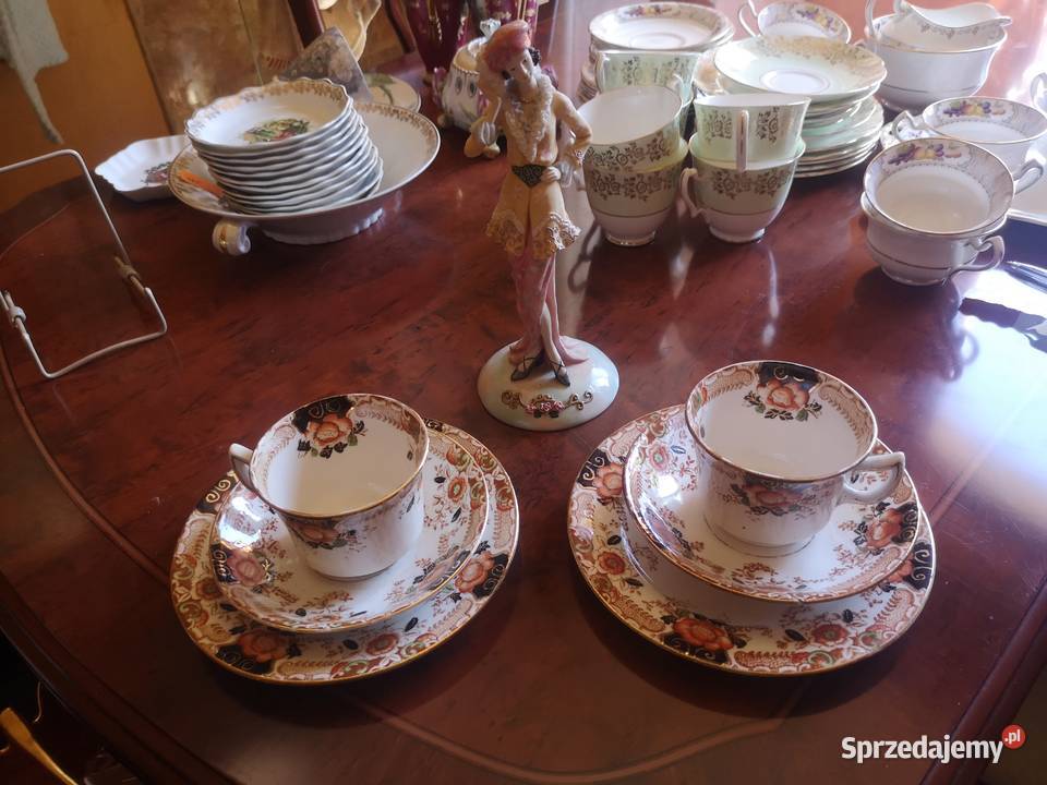 Filiżanka z talerzykiem Sygnowana England