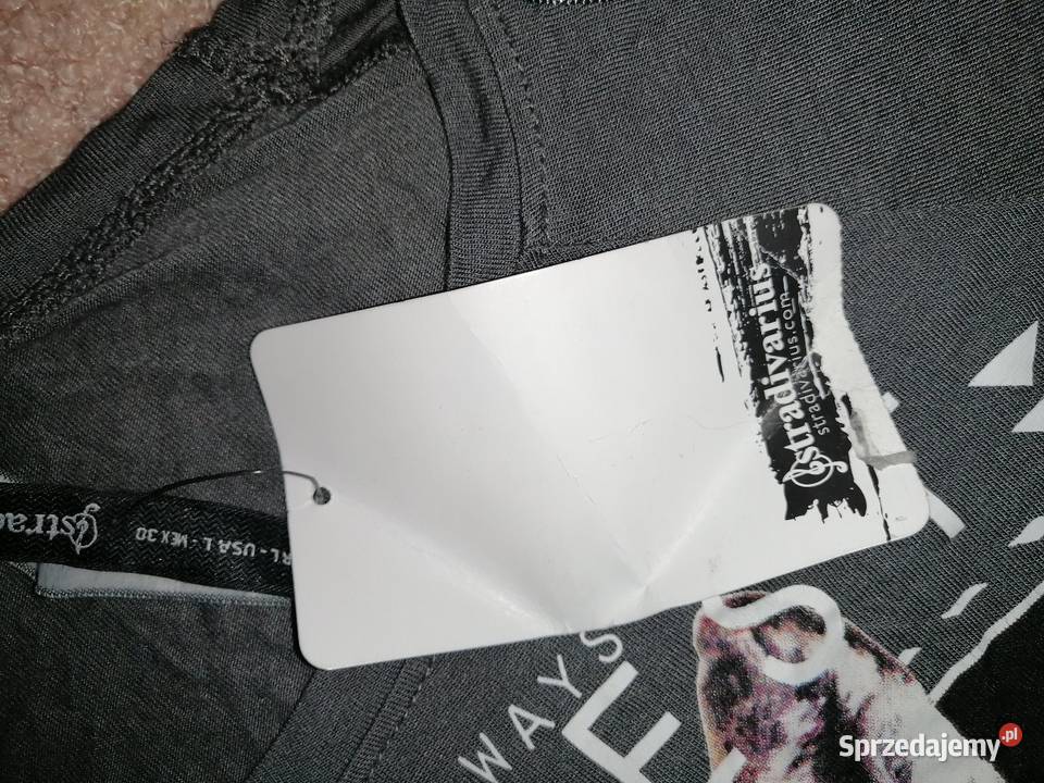 STRADiVARiUS szara bluzka crop top Z WiSKOZY Rozmiar uniwersalny