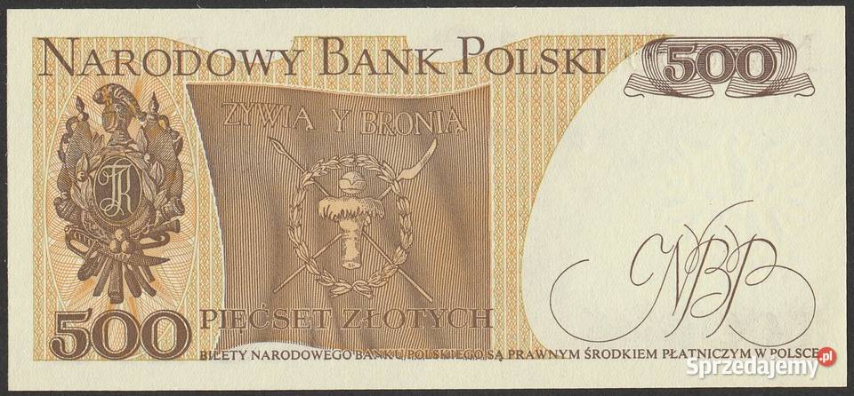 POLSKA 500 ZŁOTYCH 1982 KOŚCIUSZKO DM STAN Łódź