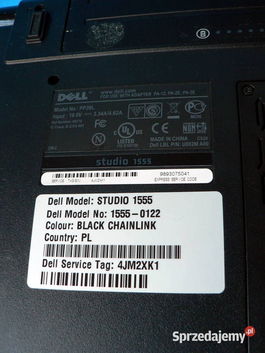 komputer laptop Dell Studio 1555 Radom