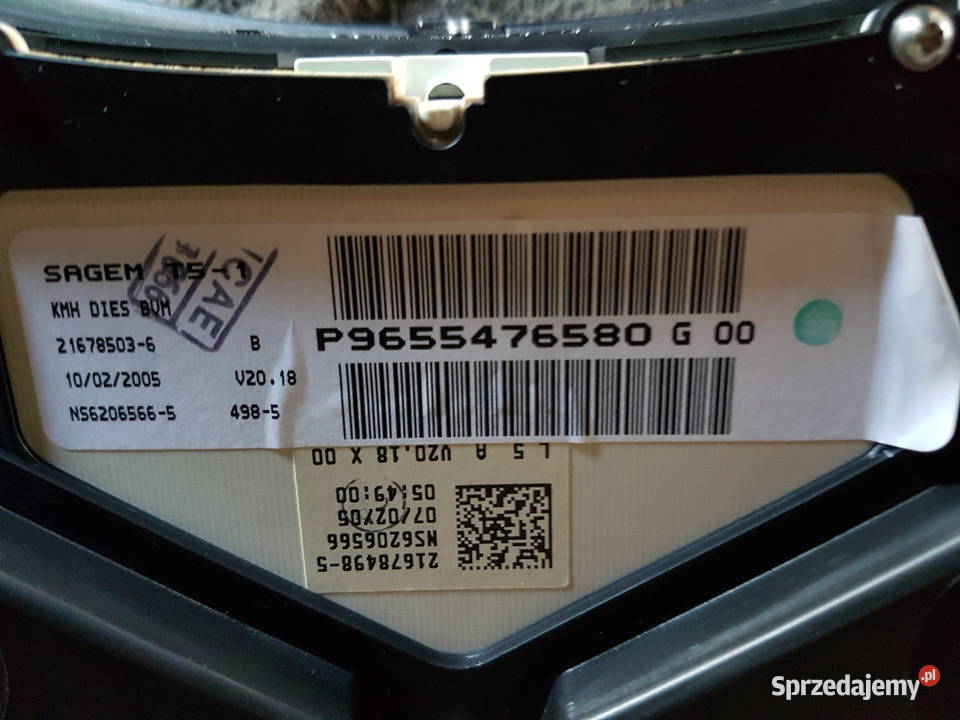 PEUGEOT 307 20 HDI 136 LICZNIK ZEGAR Wyposażenie wnętrza Turek