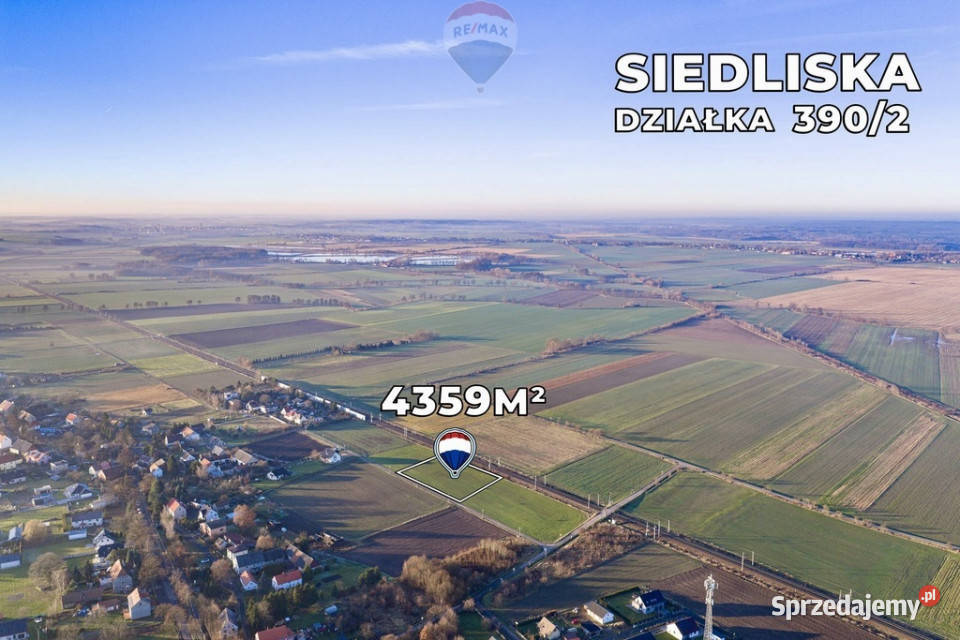 Działka z możliwością zabudowy mieszkaniowej Siedliska