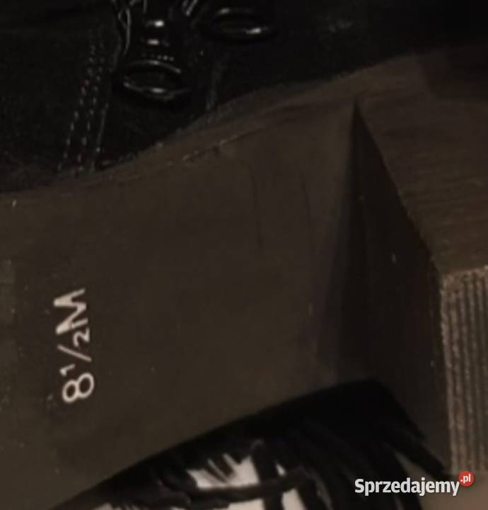 Botki z naturalnego zamszu czarny Kozaki mazowieckie Nadarzyn