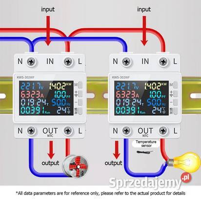 Wielofunkcyjny licznik energii WiFi Tuya Fotowoltaika Trześniów