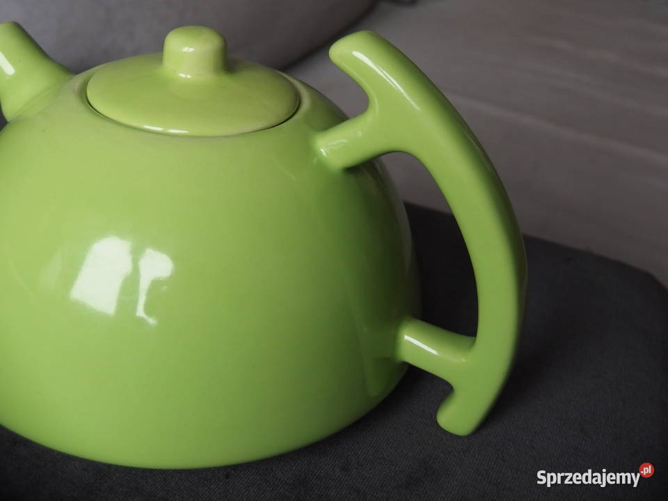 Czajniczek ceramiczny zielony zielony