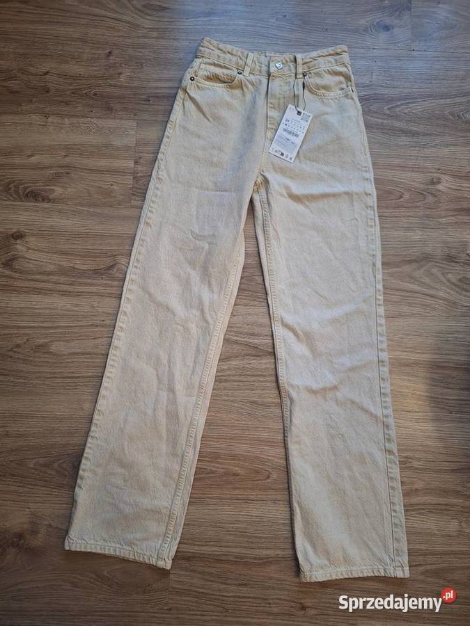 Świetne jasne NOWE jeansy Zara boyfriend proste małopolskie