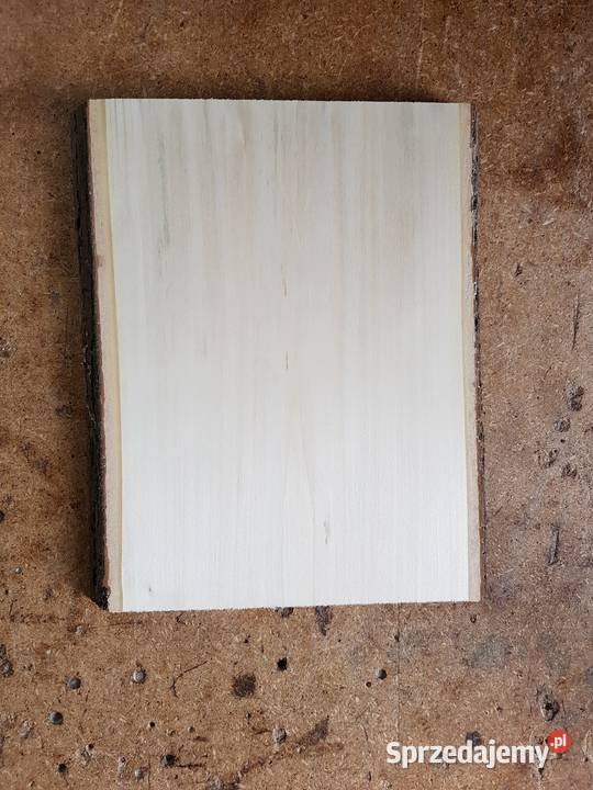 Deska lipowa z korą 30x225x25 rzeźba ikony Łódź