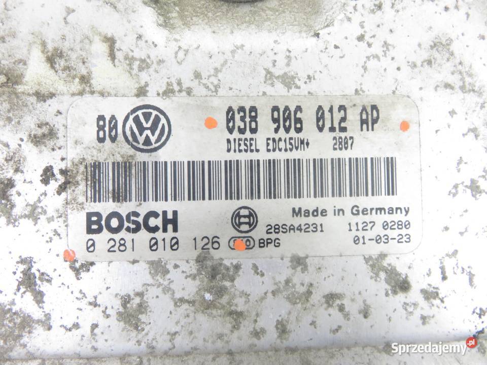 STEROWNIK VW GOLF IV 19 TDI 110 ASV 038906012AP