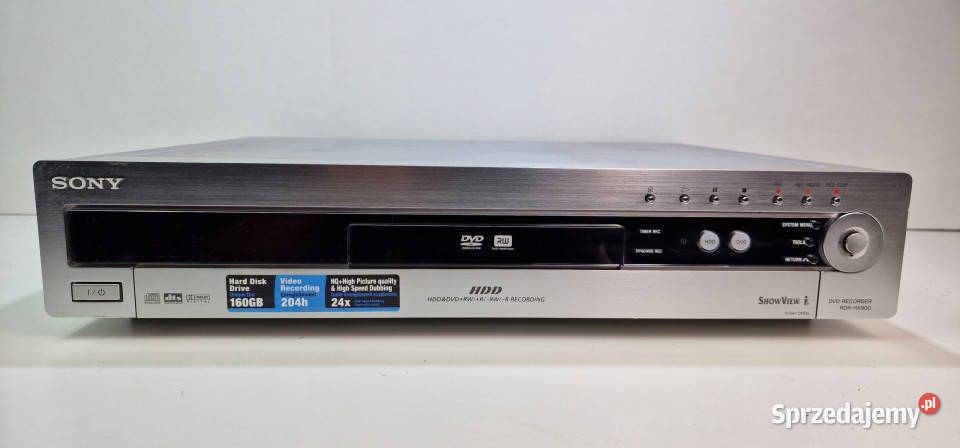 SONY CD RDR hx 900 Nagrywarka DVD HDD odtwarzacz Międzychód